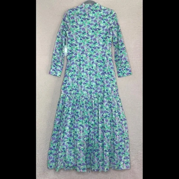 hyacinth house blue floral dress Blue Floral Samson Mini Dress